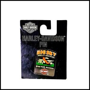 Harley-Davidson Big‎ Sky Pin Great Falls Montana Souvenir Motorcycle Biker